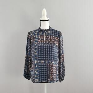 LOFT Mock Neck Peasant Top Size XXS Petite NWT